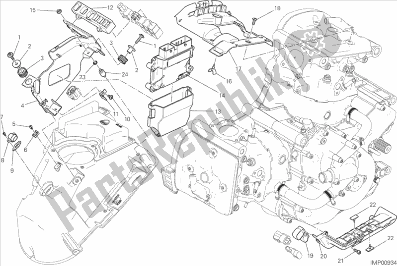 Todas las partes para Unidad De Control Del Motor de Ducati Monster 1200 S USA 2015